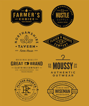vintage logo & insignia bundle
