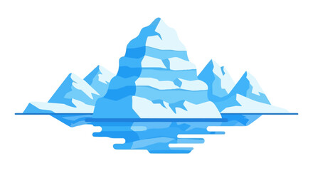 Massive iceberg floating in deep blue arctic waters © Muzamil