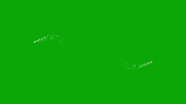 Glowing sparkle particle effect, fairy dust glitter line, shimmering magic stars, white twinkle burst, elegant light animation, green background overlay,twinking glitter star animation
