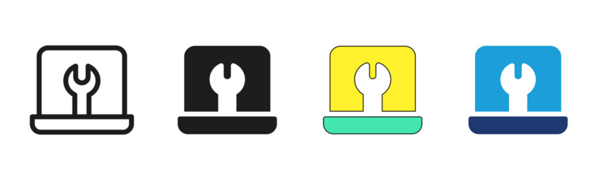 Professional IT Support icon for Technical Assistance, Help Desk, and Customer Service Applications