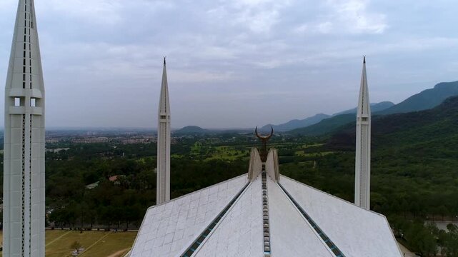Bird's Eye View of Faisal Mosque Pakistan