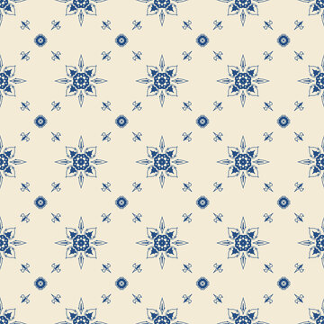 seamless pattern with snowflakes