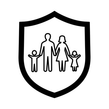 Family Protection Shield Icon