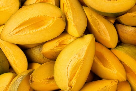 Canistel Fruit Full Frame Golden Texture