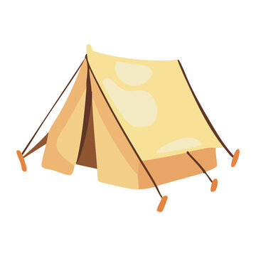 Camping Tent Illustration Icon