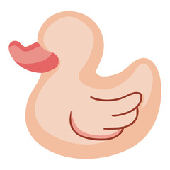 Obraz premium Baby Rubber Duck Icon Illustration