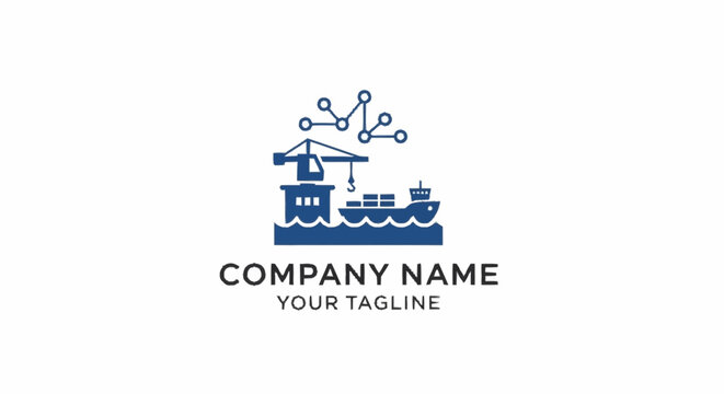 Minimalist train logo design for transportation business branding.