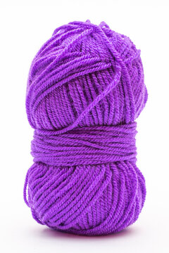 A ball of acrylic yarn for crocheting and knitting