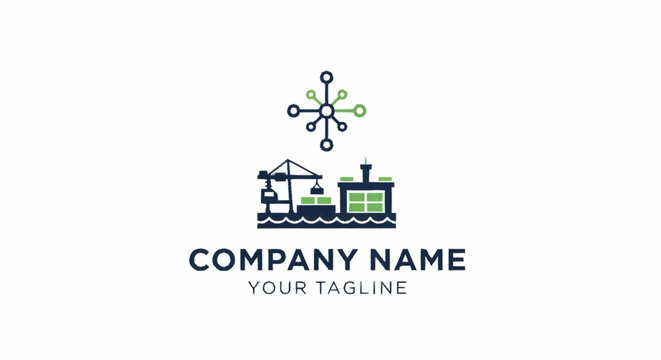 Minimalist house and computer logo design for business branding.