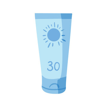 Sunscreen Lotion Illustration