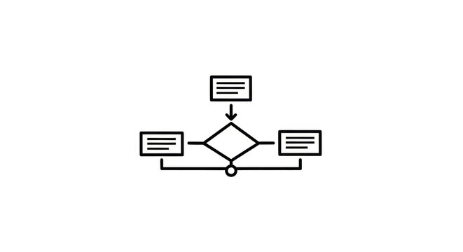 Flowchart diagram with boxes connected.