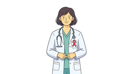 Fototapeta premium Medical Professional Cartoon