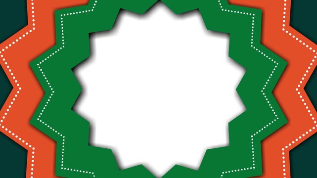 Indian traditional flag color shape motion background