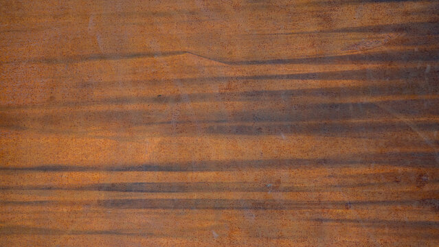 Grunge rusty orange brown industrial industry metal corten steel tile background texture banner