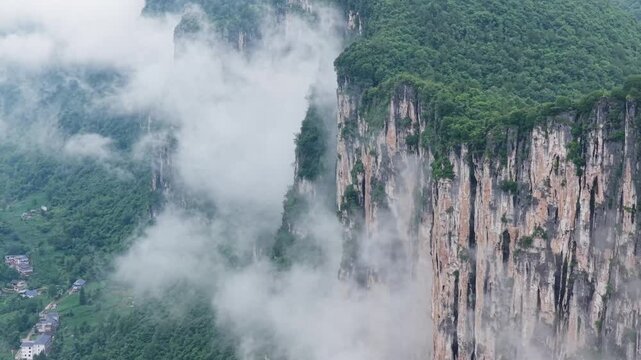 Summer scenery of Huanghe Maple Forest and Yunding Scenic Area, Enshi, Hubei, China