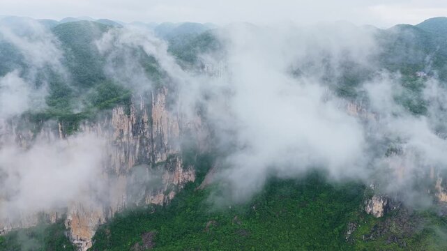 Summer scenery of Huanghe Maple Forest and Yunding Scenic Area, Enshi, Hubei, China