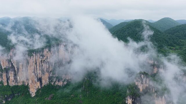 Summer scenery of Huanghe Maple Forest and Yunding Scenic Area, Enshi, Hubei, China