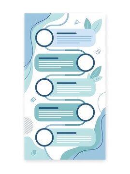 Modern Blue Numbered Vector Banner Set for Web Interface Design Business Templates Website Navigation and Infographic Elements