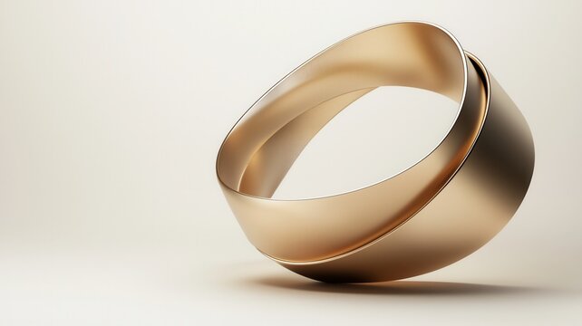 Golden textured ribbons creating an intertwining abstract design symbolizing luxury premium quality celebration