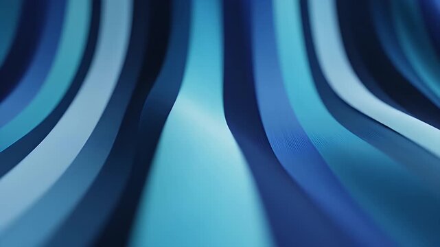 Abstract background of flowing blue ribbons.
