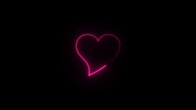 Exploding heart, clean white animation