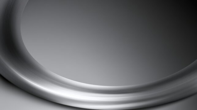 Elegant Silver Gradient Curve with Smooth Matte Finish