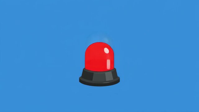 Red warning lights flashing in sequence against a blue background with cinematic motion