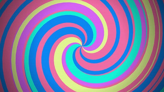 Abstract Hypnotic Spiral Background Featuring Dynamic Colorful Swirls and Radiant Circular Patterns in a Vibrant Artistic Composition