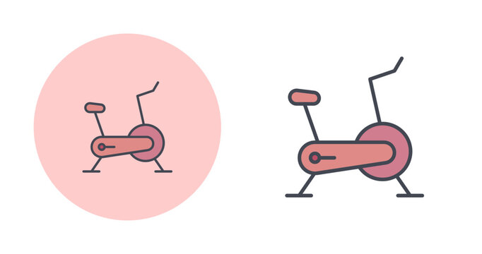 Spin Class Vector Icon