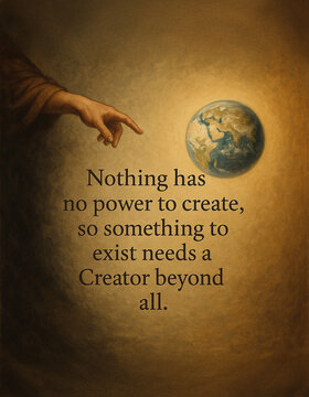 An Origin Demands a Cause Inspirational Poster Printable Art for Faith and Reason