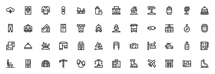 Music icon pack. Minimal thin line vector icons. Featuring tuning fork, tambourine, maracas, microphone, piano, guitar, drum and more. Editable stroke. © wang