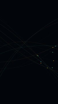 Exploring a Dark Background with Subtle Light Filaments in Motion