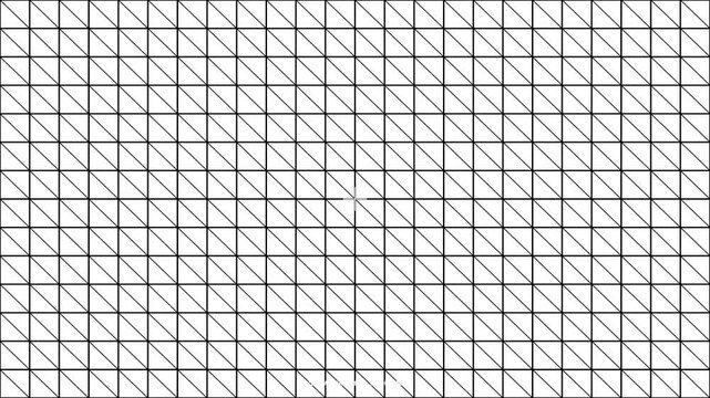 Abstract geometric grid pattern morphing into circular shapes animation