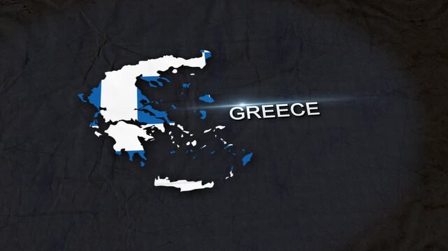 Greece Map Animation 4K