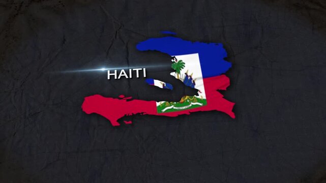 Haiti Map Animation 4K