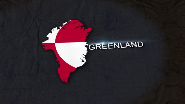 Greenland Map Animation 4K
