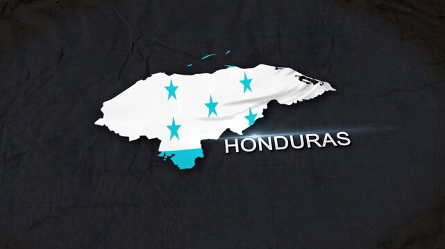 Honduras Map Animation 4K