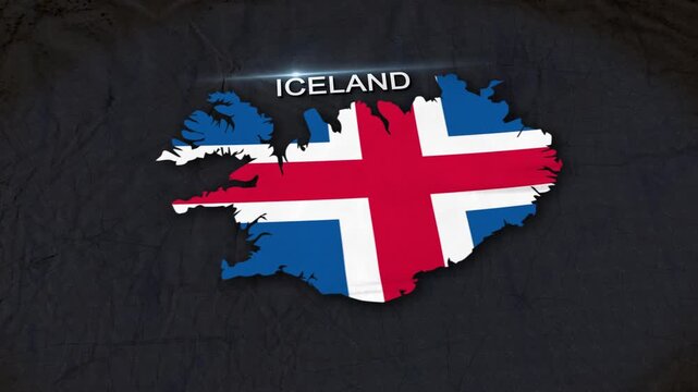 Iceland Map Animation 4K