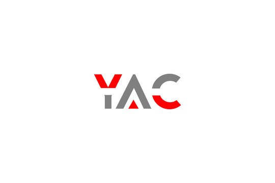 YAC Cyber Security Logo Cryptocurrency Token Creative Consulting Corporate Crescent Vector Illustration