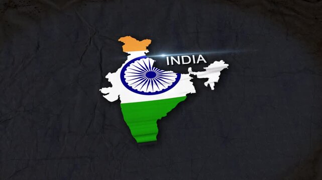 India Map Animation 4K