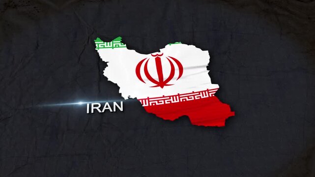 Iran Map Animation 4K