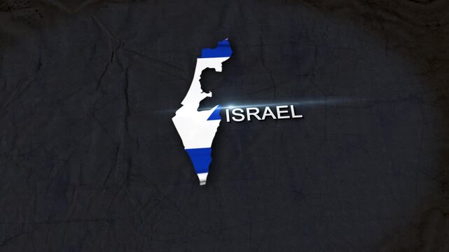Israel Map Animation 4K