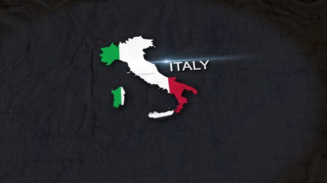 Italy Map Animation 4K