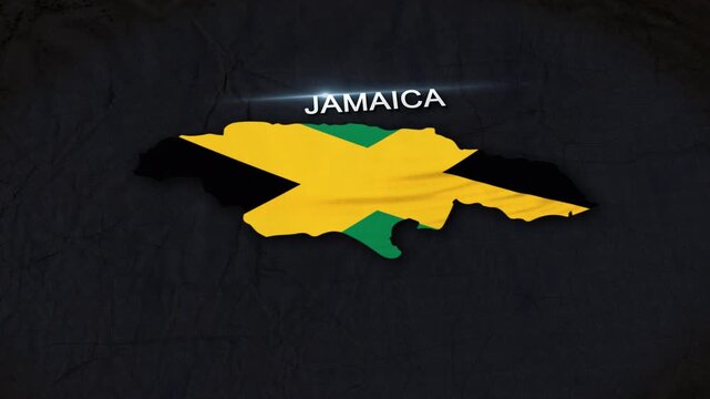 Jamaica Map Animation 4K