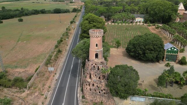 Historic botanical park Sam&agrave; in Cambrils