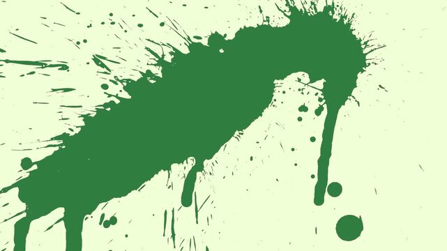 Green, White, Black White Border Black on Green Screen Background Horizontal 16:9