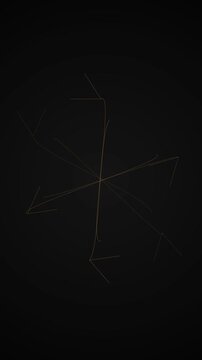 Creating Minimalist Light Lines in Dark Space