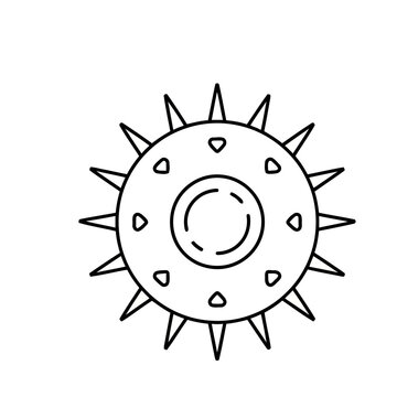 Spiky Sphere with Inner Circles