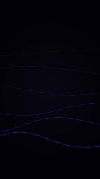observing flowing light waves in dark abstract scene