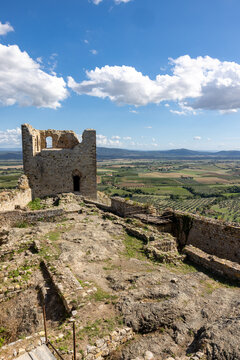 Montemassi a fortified village in the province of Grosseto. Tuscany. Italy